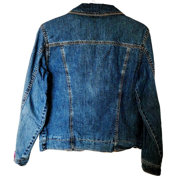 L.L. Bean Jean Jacket Button-Down Front Blue Lined Size Small (EUC) - Picture 8 of 9